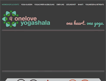 Tablet Screenshot of oneloveyogashala.com